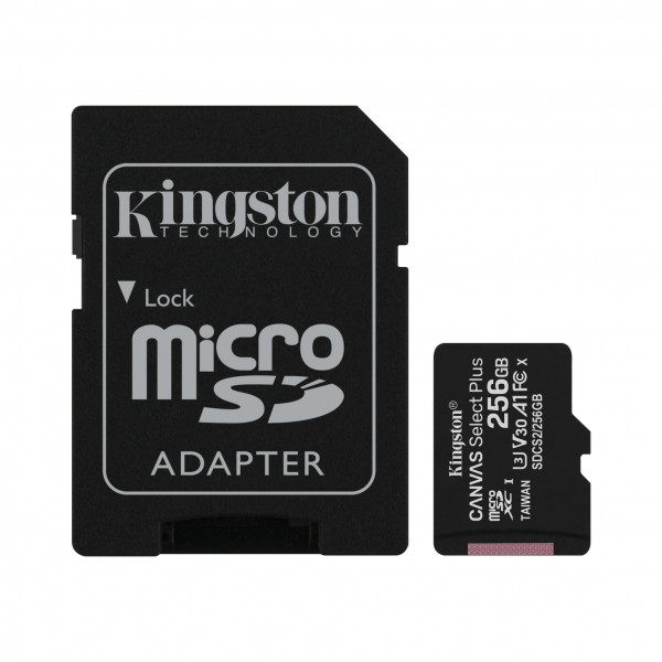 Memoria Micro SD Kingston Canvas, 256 GB