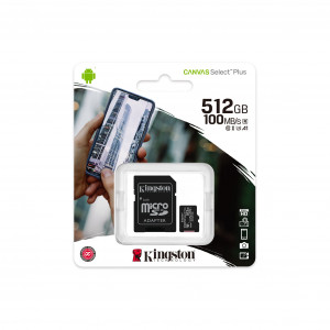 Memoria Micro SD Kingston Canvas, 512 GB